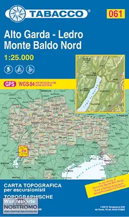 TAB-061 Alto Garda, Ledro, Monte Baldo Nord | Tabacco wandelkaart Exclusieve Aanbieding