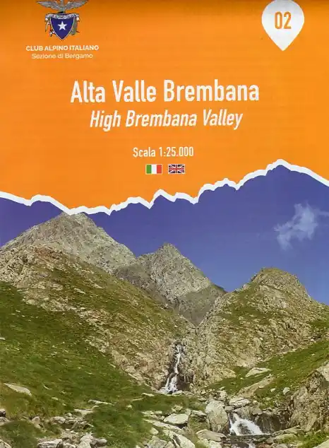 Gecertificeerd Foglio 2 | Alta Valle Brembana wandelkaart 1:25.000