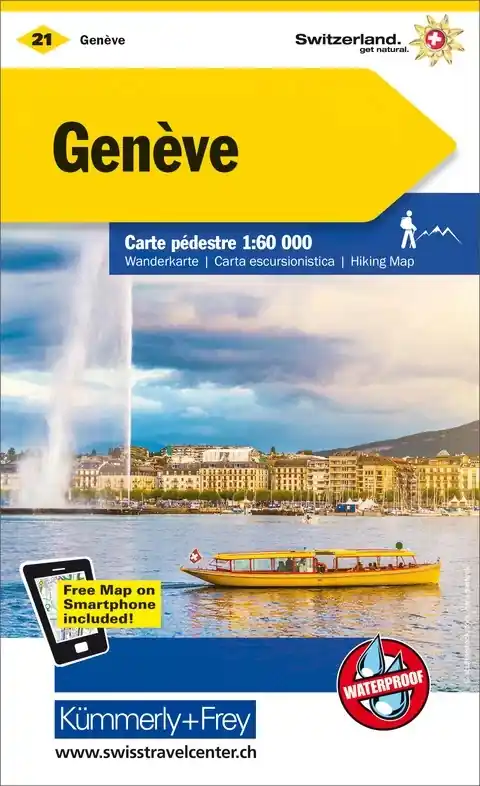 Bestel Nu KFW-21 omgeving Genève (Genf) | wandelkaart / overzichtskaart