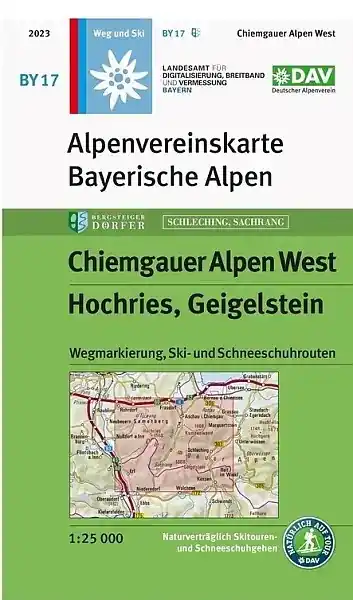 Koop Online Alpenverein wandelkaart BY-17 Chiemgauer Alpen West 1:25.000