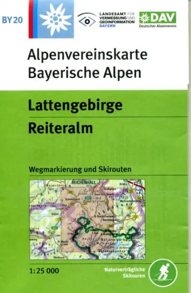 Alpenverein wandelkaart BY-20 Lattengebirge, Reiteralm 1:25.000 Flitsaanbieding