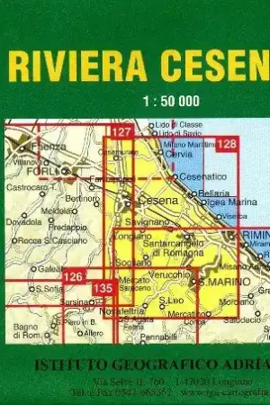 128 Riviera Cesenate | wandelkaart 1:50.000 Shop Nu