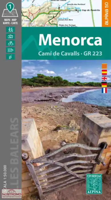 wandelkaart Menorca 1:50.000 (met de GR-223, Camí de Cavalls) Rechtstreeks Van De Fabrikant