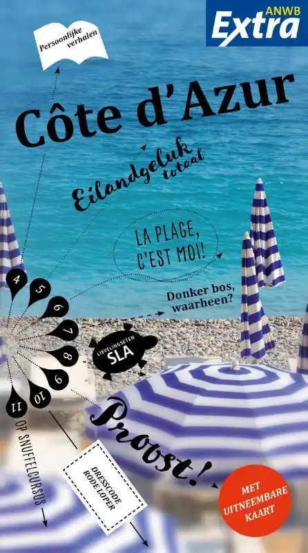 Direct Beschikbaar ANWB Extra reisgids Cote d'Azur