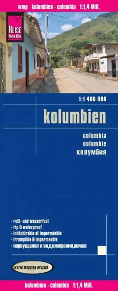 Exclusieve Aanbieding Colombia landkaart, wegenkaart 1:1.400.000