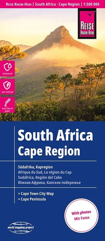 Zuid-Afrika: Kaapprovincie | landkaart, wegenkaart 1:500.000 Populair