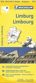 Lage Kosten Michelin wegenkaart 375 provincie Limburg (B) 1:150.000