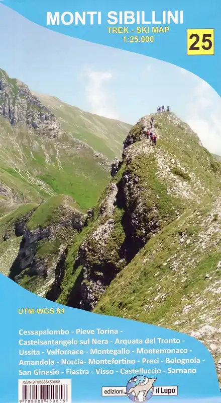Parco Nazionale dei Monti Sibillini wandelkaart 1:25.000 Koop Vandaag