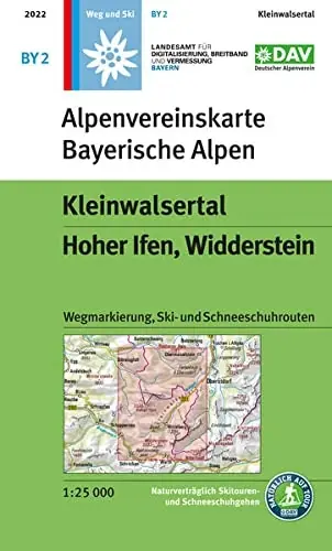 Alpenverein wandelkaart BY-02 Kleinwalsertal, Hoher Ifen, Wilderstein 1:25.000 Finale Uitverkoop