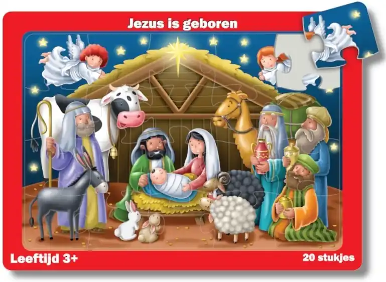 Premium Puzzel tray Jezus is geboren