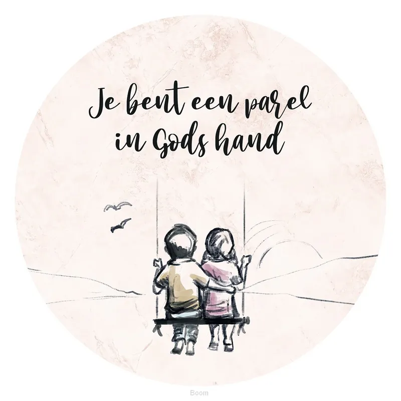 Bestseller Muurcirkel Je bent een parel