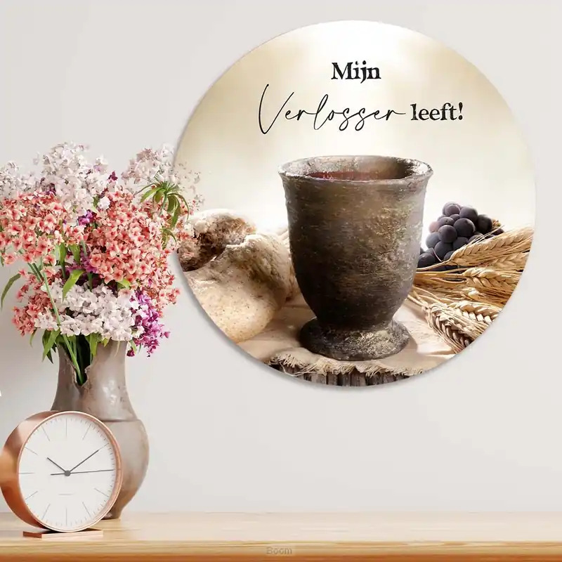 Exclusieve Aanbieding Muurcirkel mijn Verlosser leeft