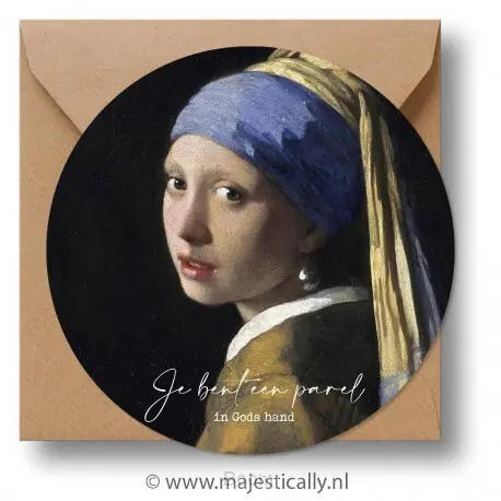 Beperkte Voorraad Cirkelcadeau meisje met de parel