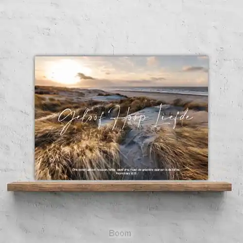 Plexiglas geloof hoop en liefde Flitsaanbieding