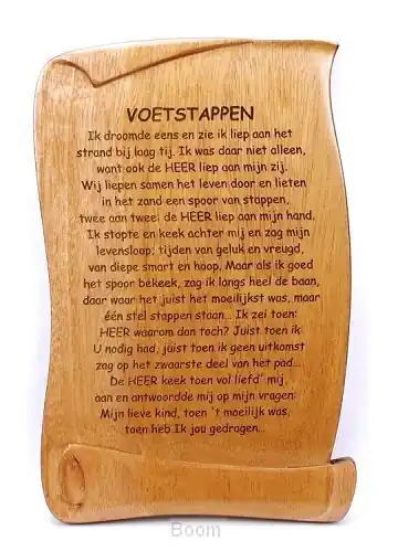 Premium Wandbord 14.5x10 voetstappen