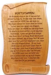 Must-Have Wandbord 20x13cm voetstappen