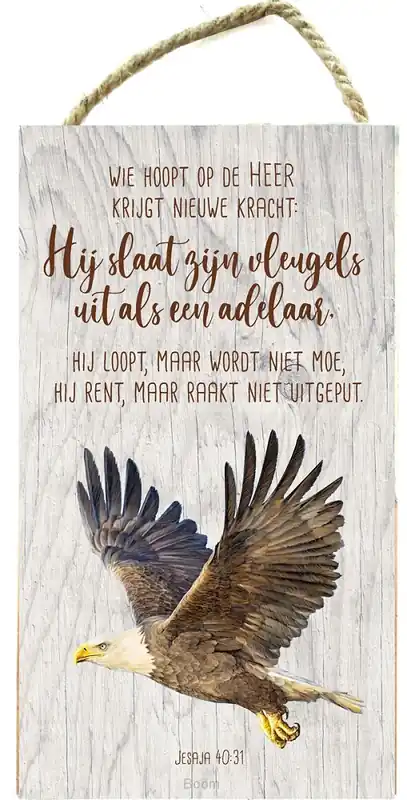 Wie hoopt op de Heer-adelaar Jes 40:31 Nieuw