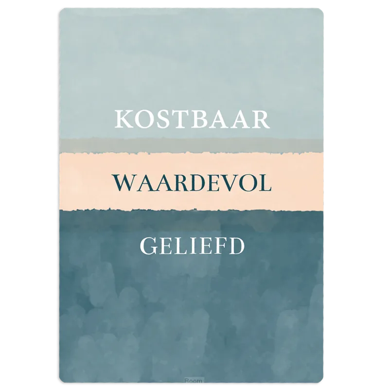 Dagaanbieding Cadeaubord kostbaar waardevol geliefd