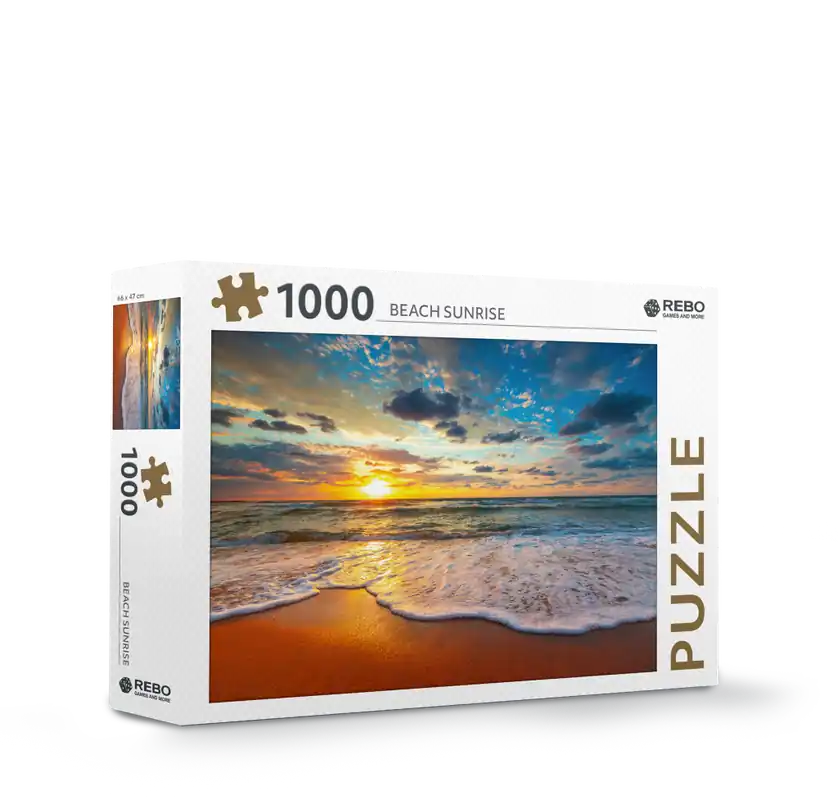 Superprijs Rebo legpuzzel 1000 stukjes - Beach Sunr