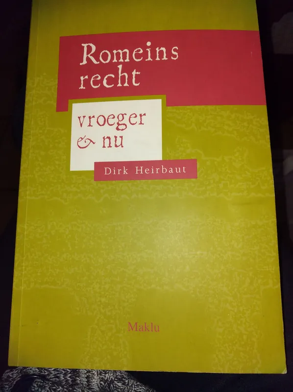 Beperkte Voorraad Romeins Recht - Dirk Heirbaut