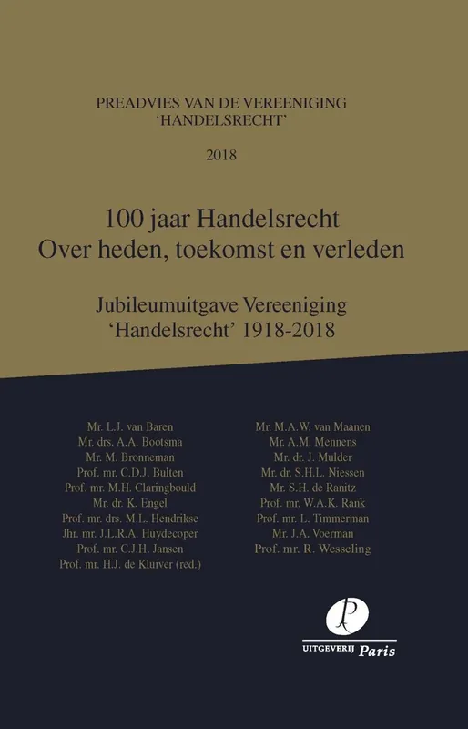 100 jaar Handelsrecht - L.J. van Baren Shop Nu