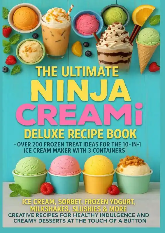 The Ultimate Ninja CREAMi Deluxe Recipe Book– Over 200 Frozen Treat Ideas for the 10-in-1 Ice Cream Maker with 3 Containers / 1st Edition Favoriet