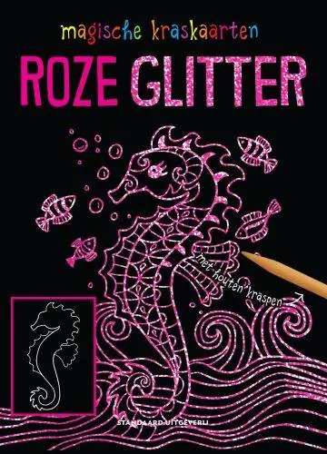 Magische kraskaarten: roze glitter / Druk 1 Betaalbaar