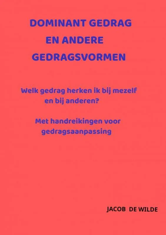 Beperkt Aanbod Dominant gedrag en andere gedragsvormen / Druk 1