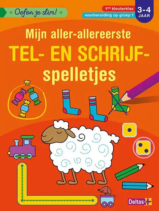 Oefen je slim! Mijn aller-allereerste tel- en schrijfspelletjes 3-4 jaar / Druk 1 Goedkoop