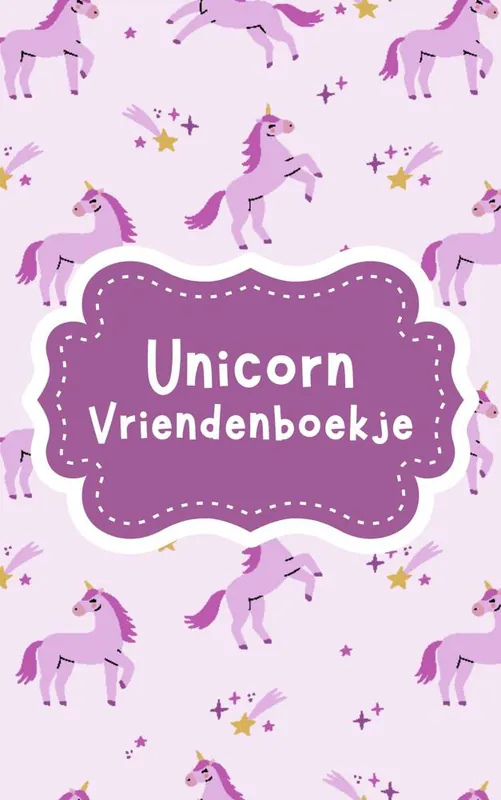 Betaalbaar Unicorn Vriendenboekje Meisje / Druk 1