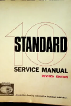 Korting Original Standard Ten Service Manual 1955-1958 - Collective