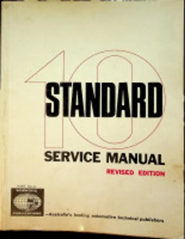 Korting Original Standard Ten Service Manual 1955-1958 - Collective