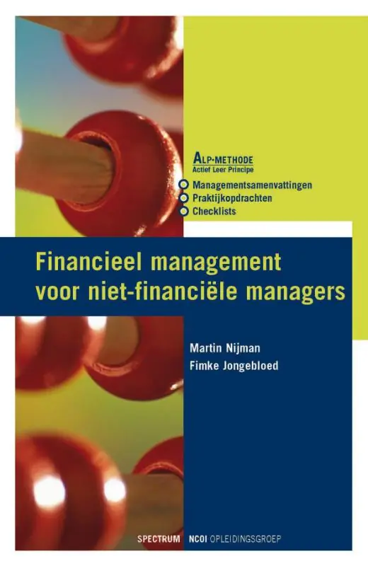 Financieel management voor niet financiele managers - M. Nijman; F. Jongebloed Exclusieve Aanbieding