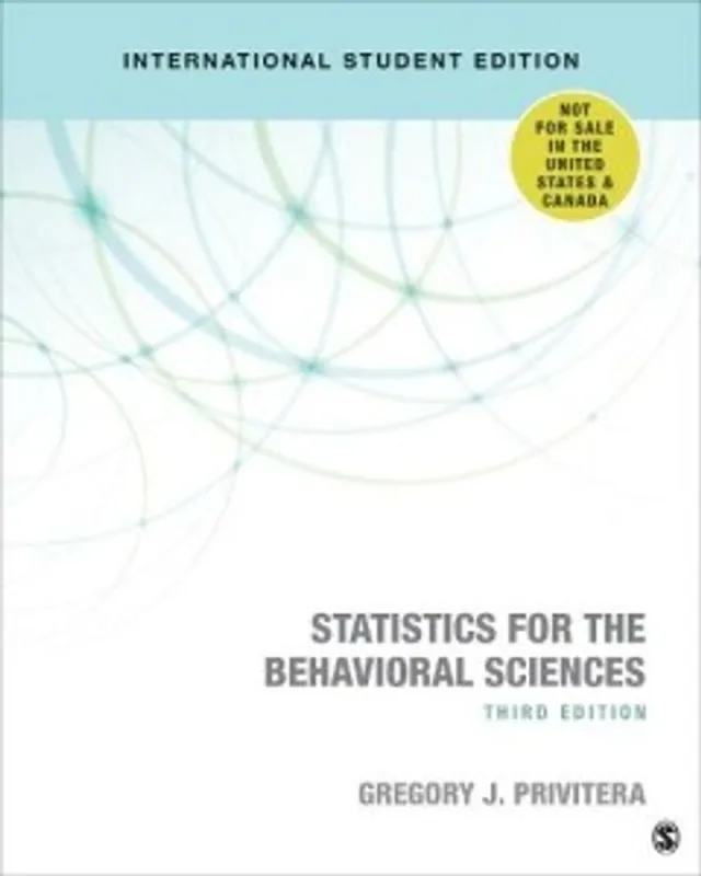 Seizoensaanbieding Statistics for the Behavioral Sciences - Privitera
