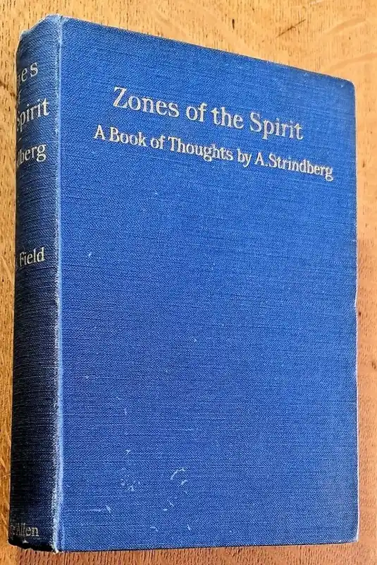 Zones of the Spirit. A Book of Thoughts - August Strindberg Veilige Betaling