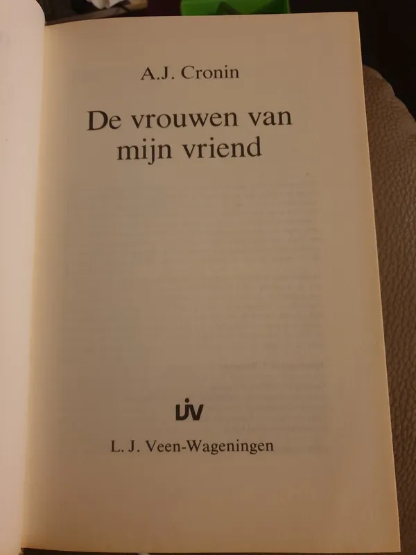 Vrouwen van mijn vriend - Cronin Superprijs