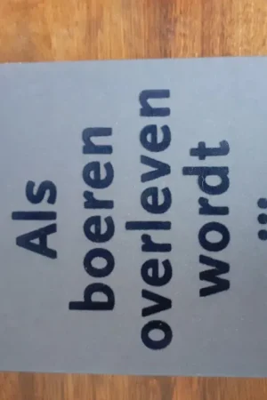 Tijdelijk Beschikbaar Als boeren overleven wordt - A. Vande Vyvere; A. Vanneste