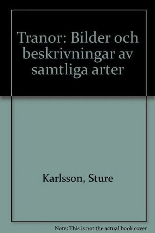 Tranor - Karlsson, Sture Nieuw