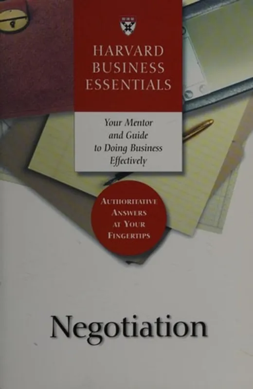 Negotiation (Harvard Business Essentials Series) - Michael Wheeler Fabrieksprijs