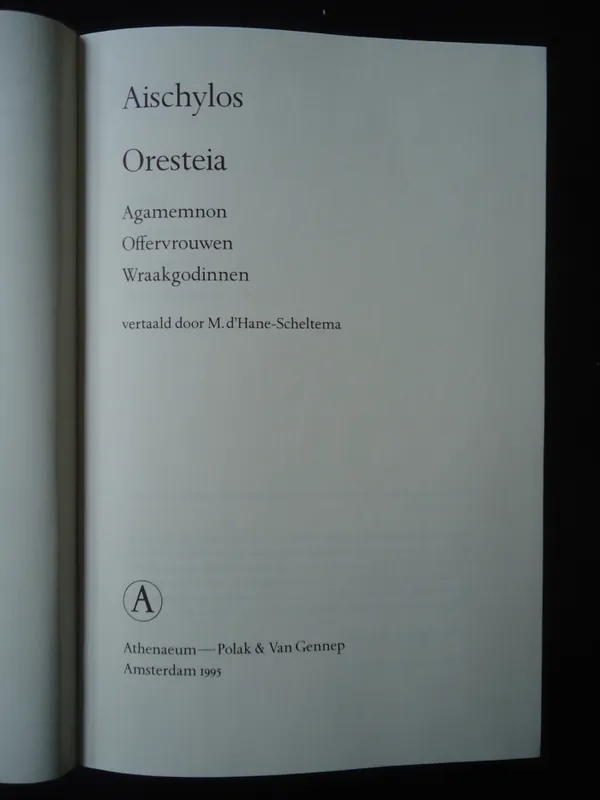 Koop Online Oresteia - Aischylos