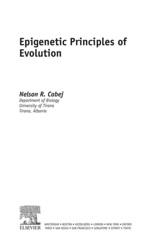 Epigenetic Principles of Evolution (Elsevier Insights) - Nelson R Cabej Actieprijs