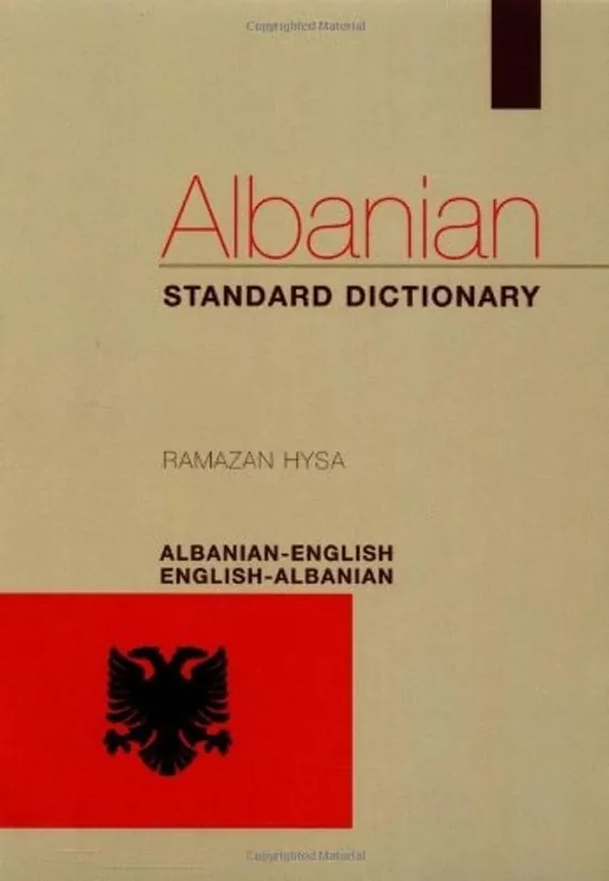 Albanian-English/English-Albanian Standard Dictionary - Ramazan Hysa Voordeelprijs