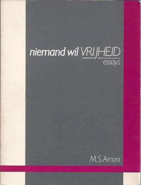 Betaalbaar Niemand wil vryheid - M.S. Arnoni