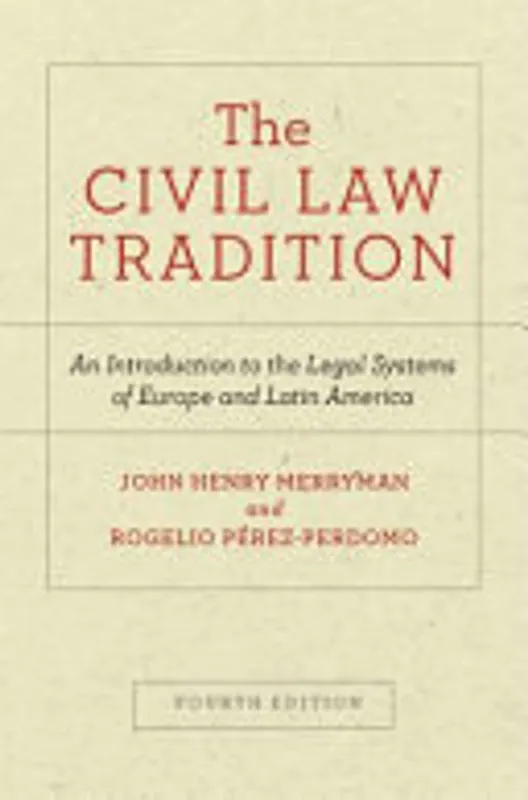 Merkproduct The Civil Law Tradition - Rogelio Pérez-Perdomo, John Henry Merryman