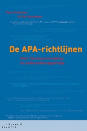 De APA-richtlijnen - Petra Poelmans; Olav Severijnen Beperkt Aanbod