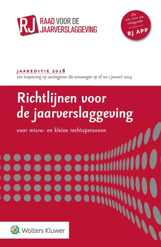 Alleen Vandaag Richtlijnen voor de Jaarverslaggeving voor micro- en kleine rechtspersonen 2018