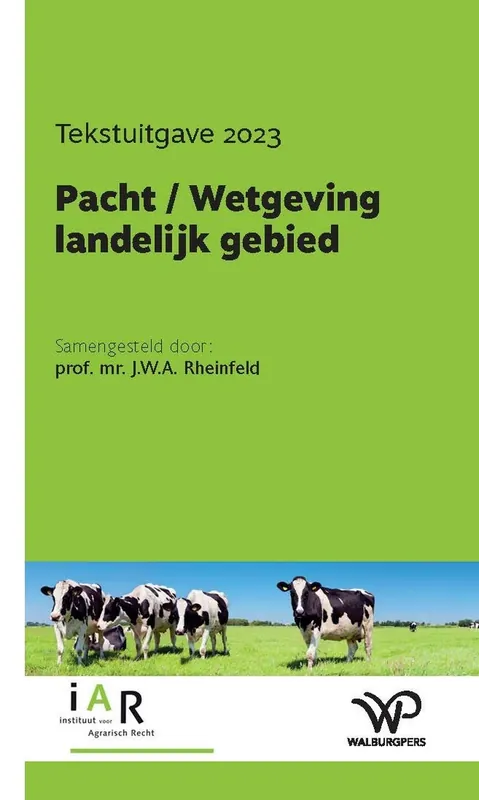 Pacht / Wetgeving landelijk gebied Finale Uitverkoop