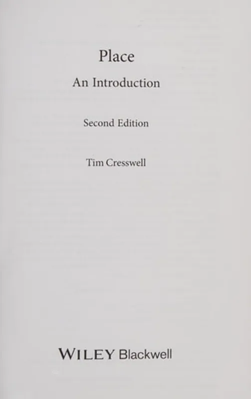 Goedkoop Place: An Introduction - Tim Cresswell