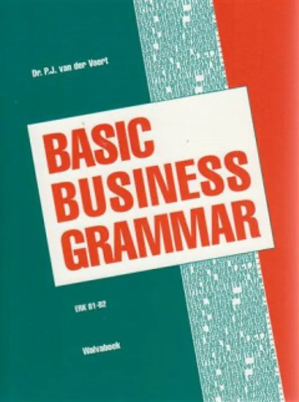 Actieprijs Basic business grammar - dr. P.J. Voort