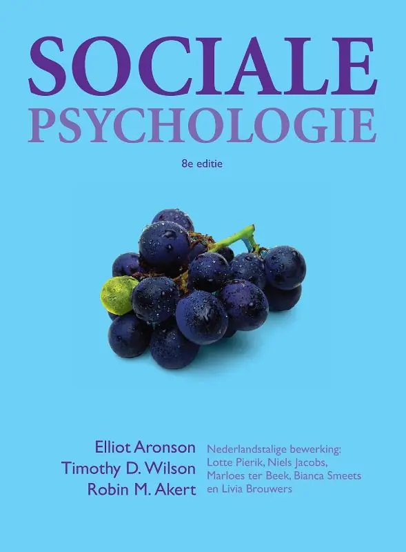 8e editie - Elliot Aronson; Timothy D. Wilson; Robin M. Akert Beperkte Voorraad